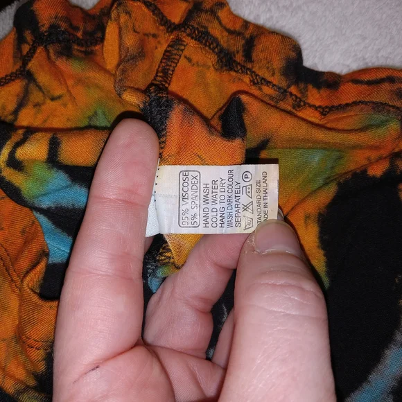 Kathmandu Imports Tie Dye Long Sleeve Tunic Top S/M Boho Hippie Festival - Picture 9 of 10